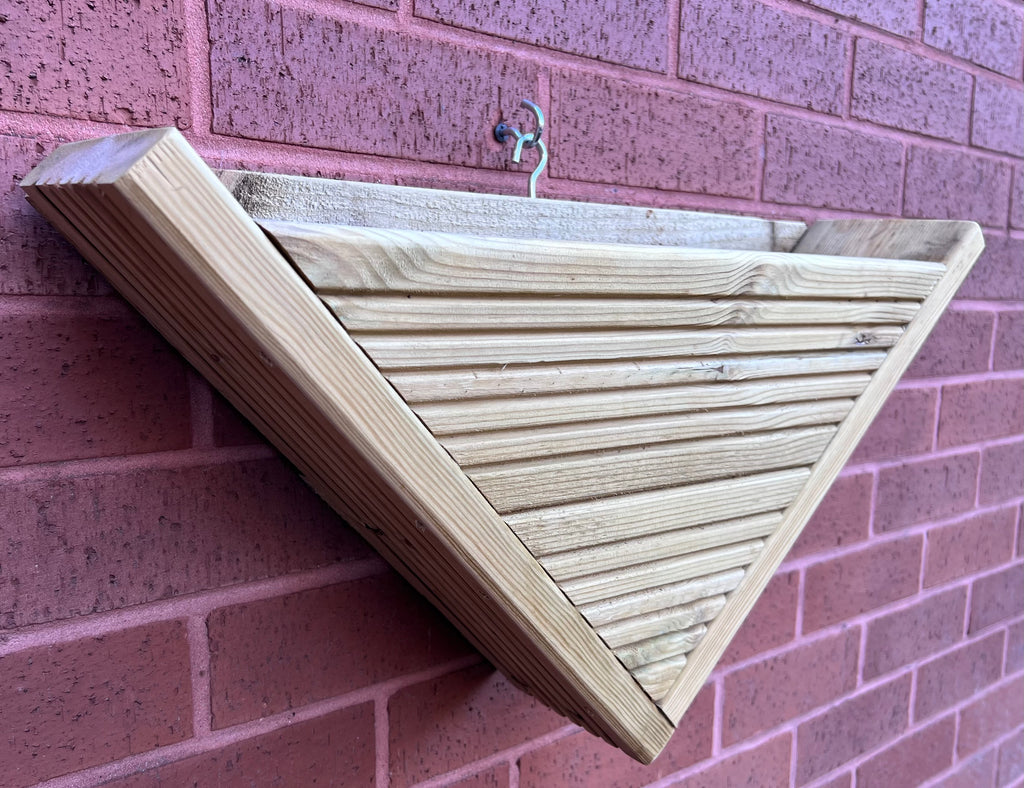 Outdoor wall-mounted planter