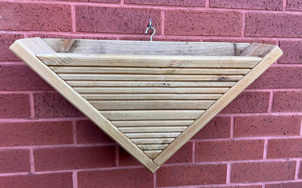 Outdoor wall-mounted planter