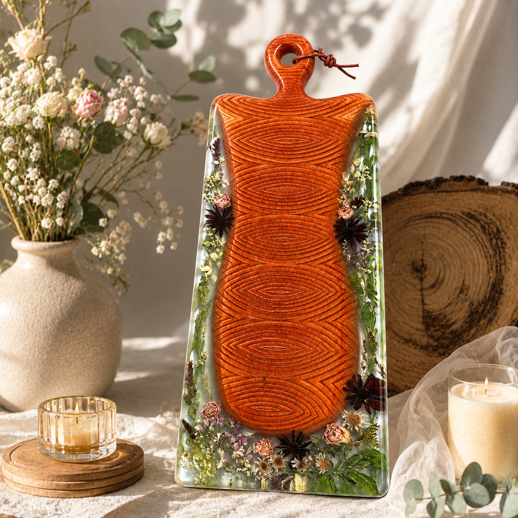 Handcrafted Wood and Resin Serving Platter/Cheeseboard/Charcuterie Boards