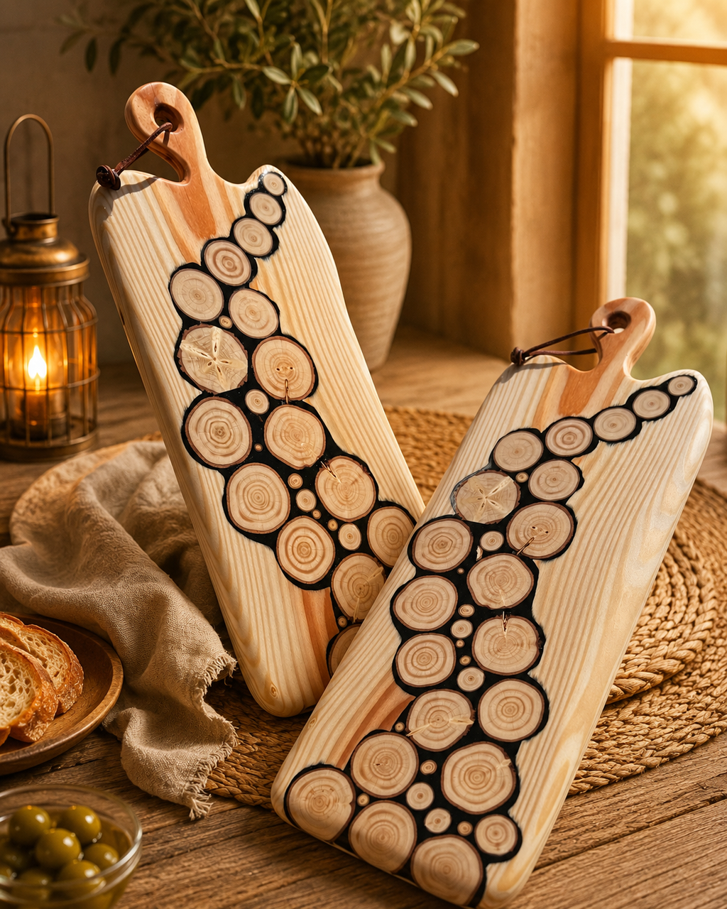Handcrafted Live Edge Wooden Serving Boards | Cheese, Charcuterie, and Cutting Boards