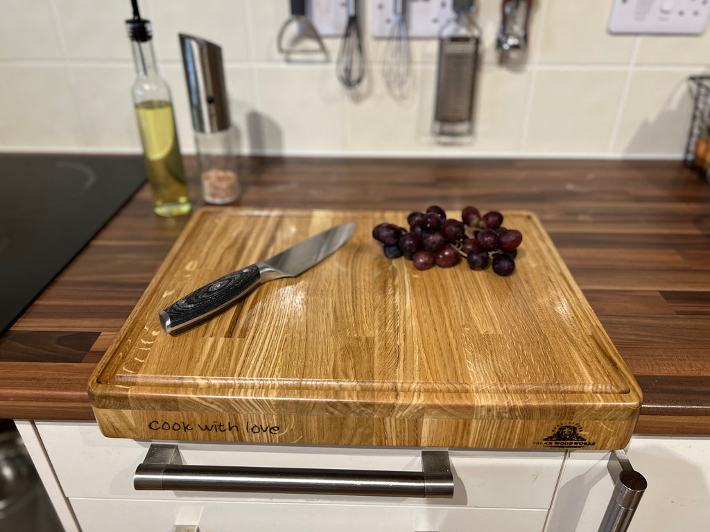 Handcrafted Oak Wood Chopping Board