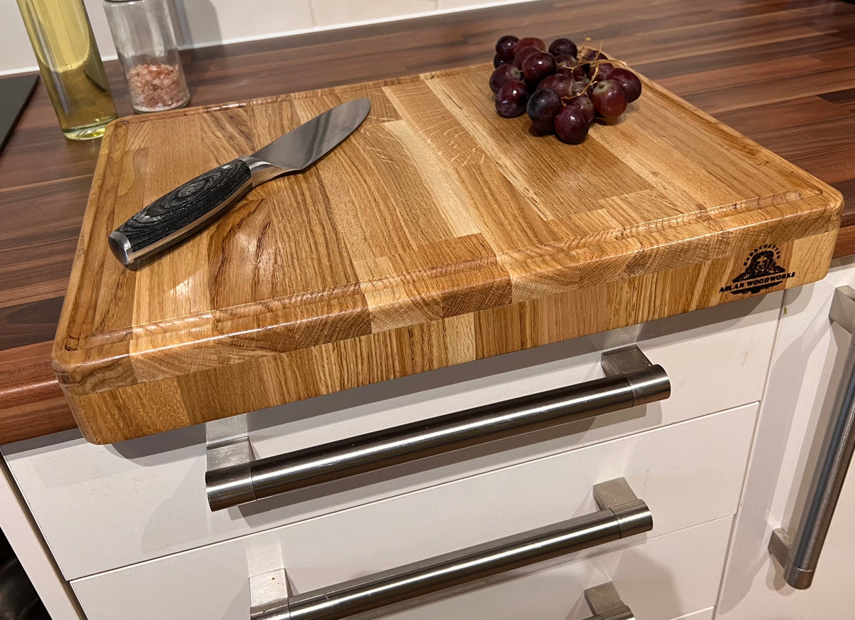 Handcrafted Oak Wood Chopping Board
