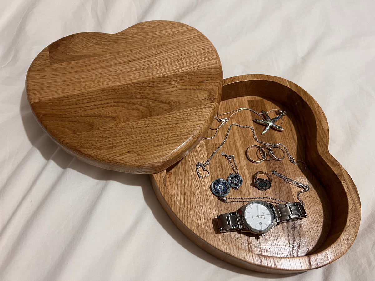 Handmade Oak Trinket box