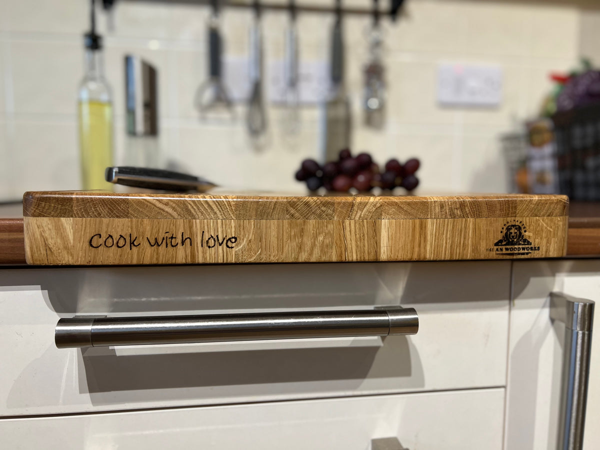 Handcrafted Oak Wood Chopping Board