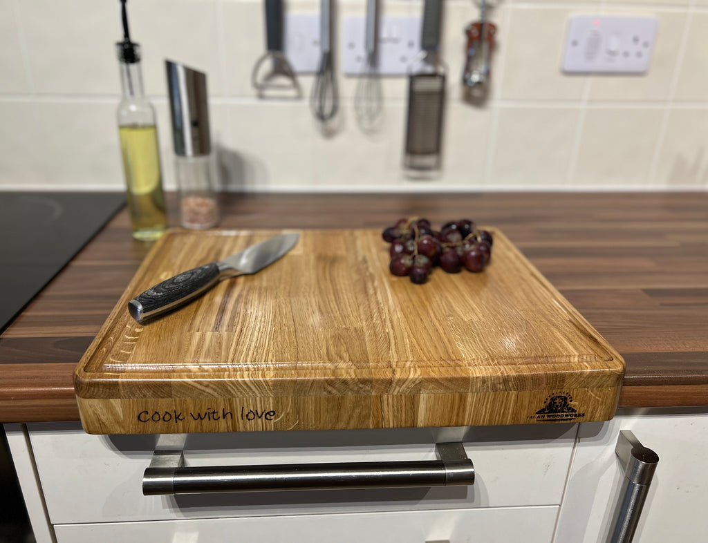 Handcrafted Oak Wood Chopping Board