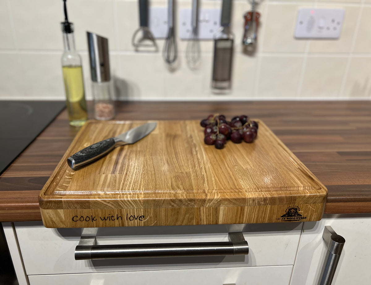 Handcrafted Oak Wood Chopping Board