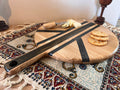 Handcrafted Oak & Resin Serving Tray | Cheese Board and Pizza Paddle | Rustic Kitchen Decor