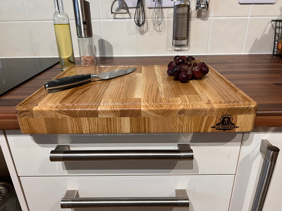 Handcrafted Oak Wood Chopping Board