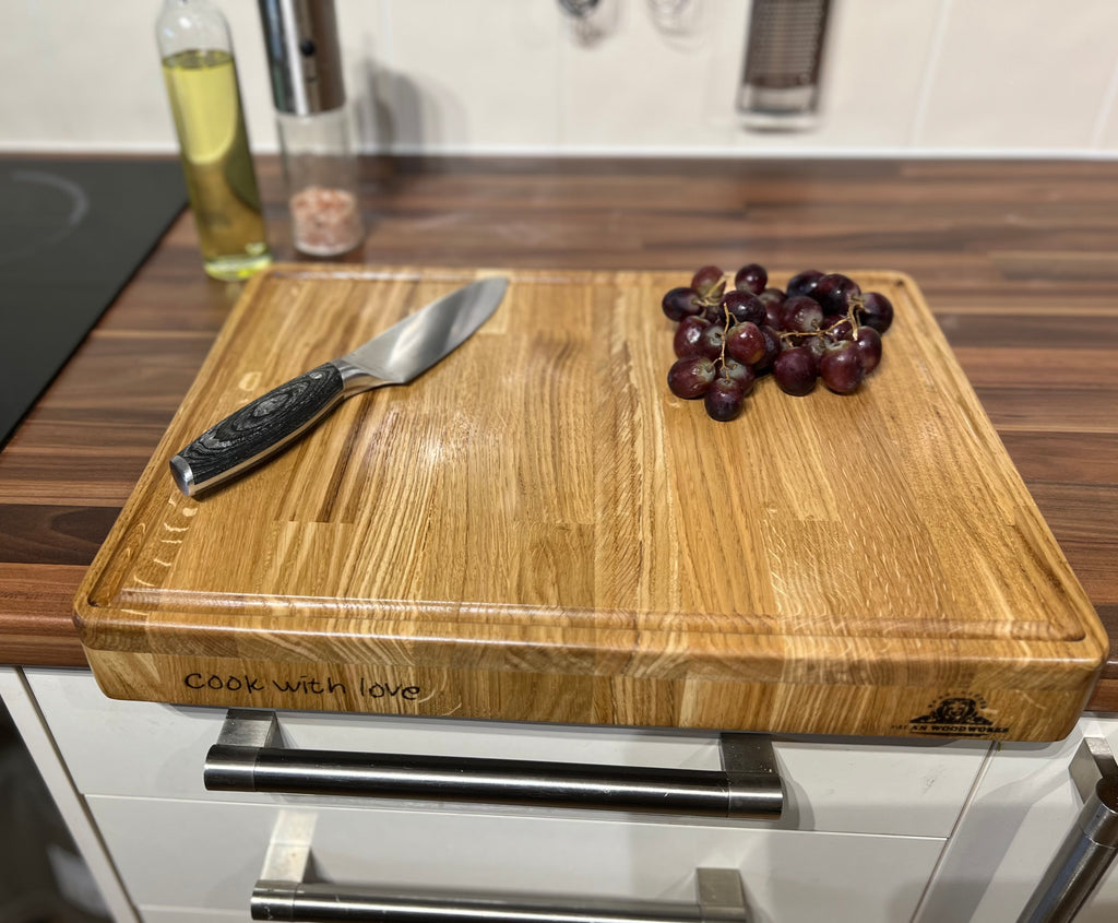 Handcrafted Oak Wood Chopping Board
