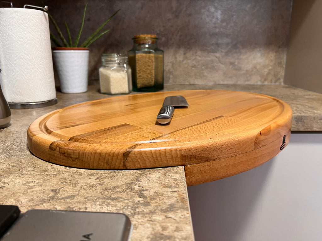 Extra Large Oak Corner Chopping Board | Handmade Butcher Block /Cutting Board (61cm)
