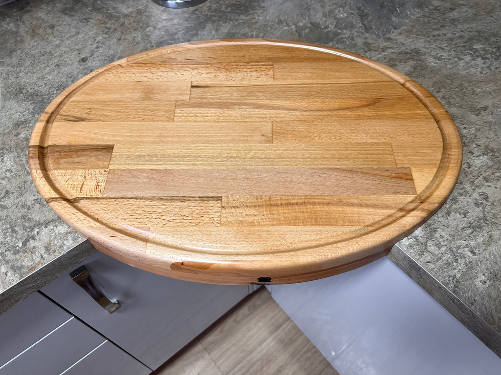 Extra Large Oak Corner Chopping Board | Handmade Butcher Block /Cutting Board (61cm)